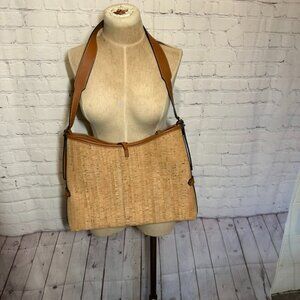 Portuguese cork natural brown tote purse eco- friendly
